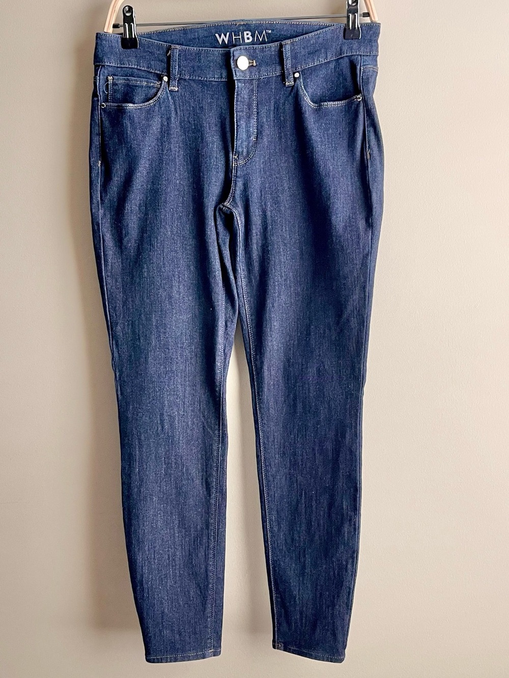 White House Black Market Skinny Ankle Jeans with Lurex - All over Subtle Sparkle